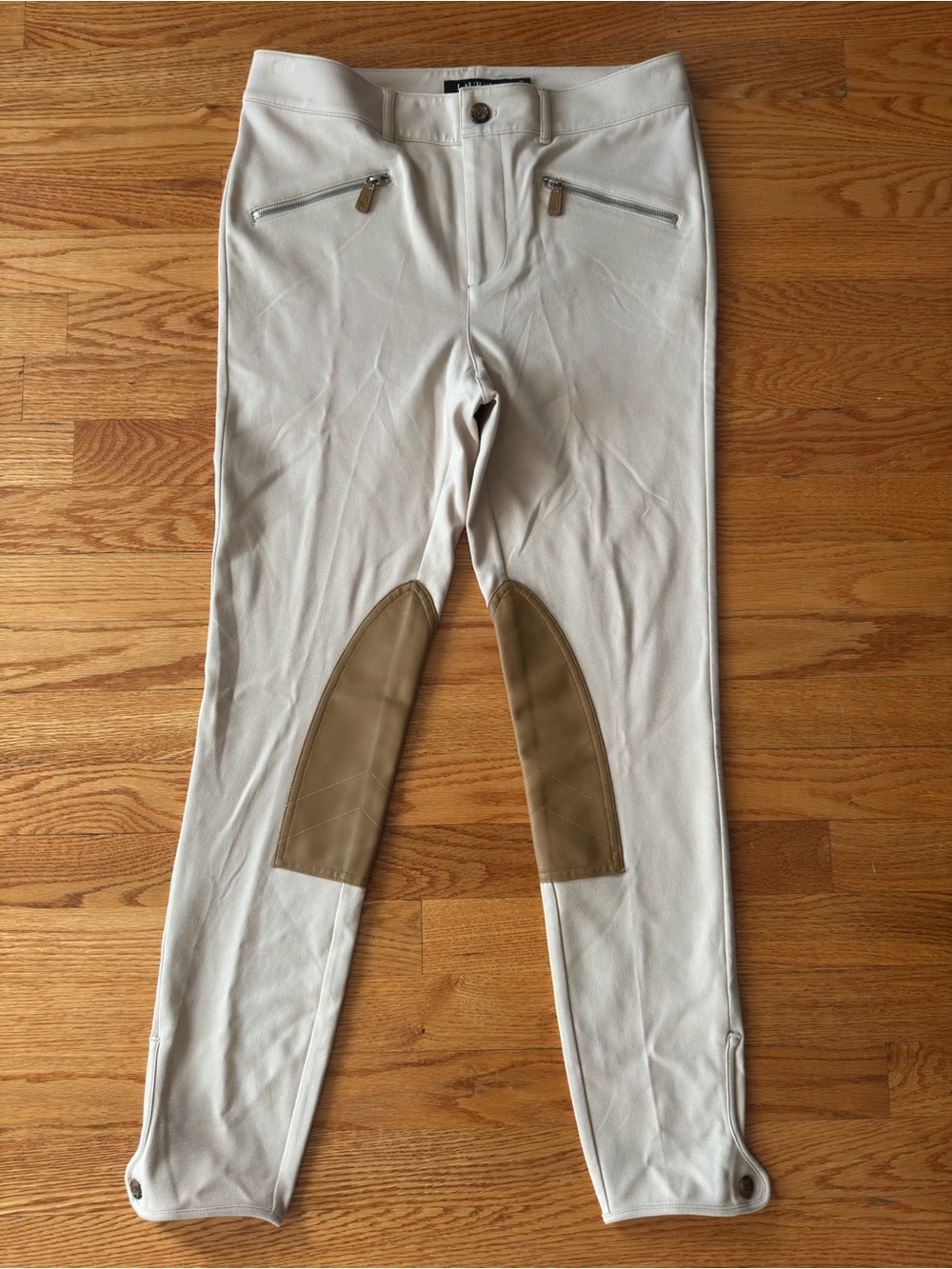Ralph Lauren women's khaki patched trousers, brand new M